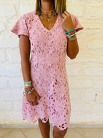 Blush Lace Dress