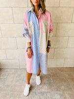 Mismatched Longline Dress