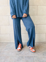 Navy Living In This Sweater Set