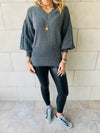 Charcoal Sparrow Pullover