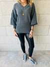 Charcoal Sparrow Pullover