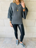 Charcoal Sparrow Pullover