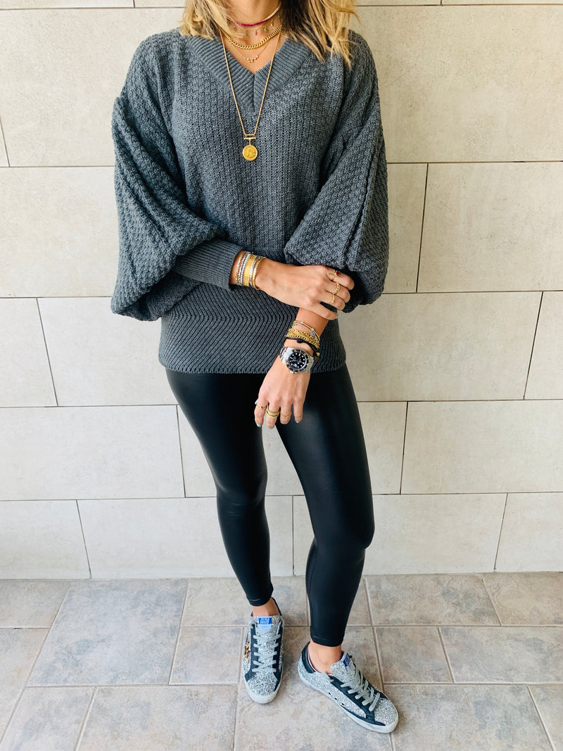 Charcoal Sparrow Pullover