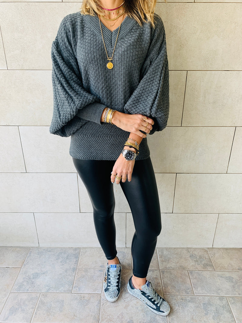 Charcoal Sparrow Pullover