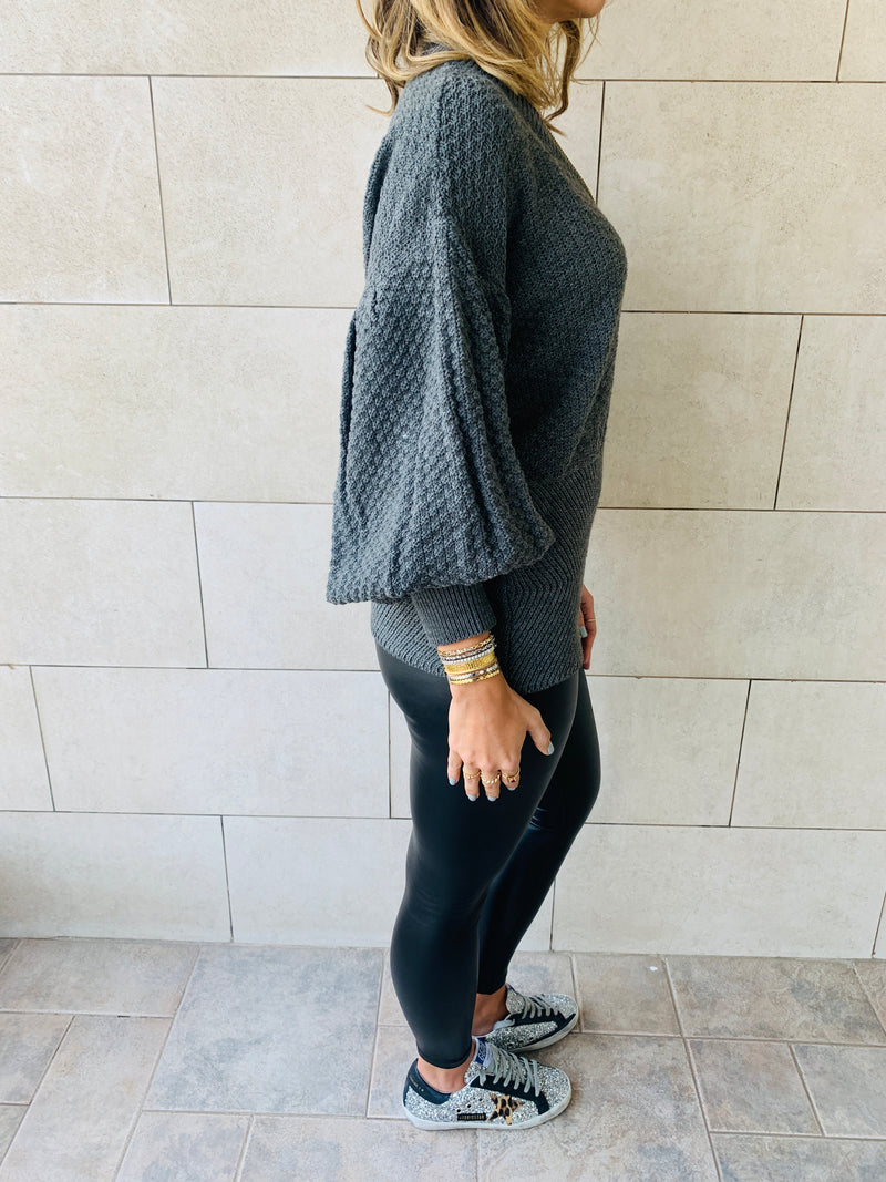 Charcoal Sparrow Pullover