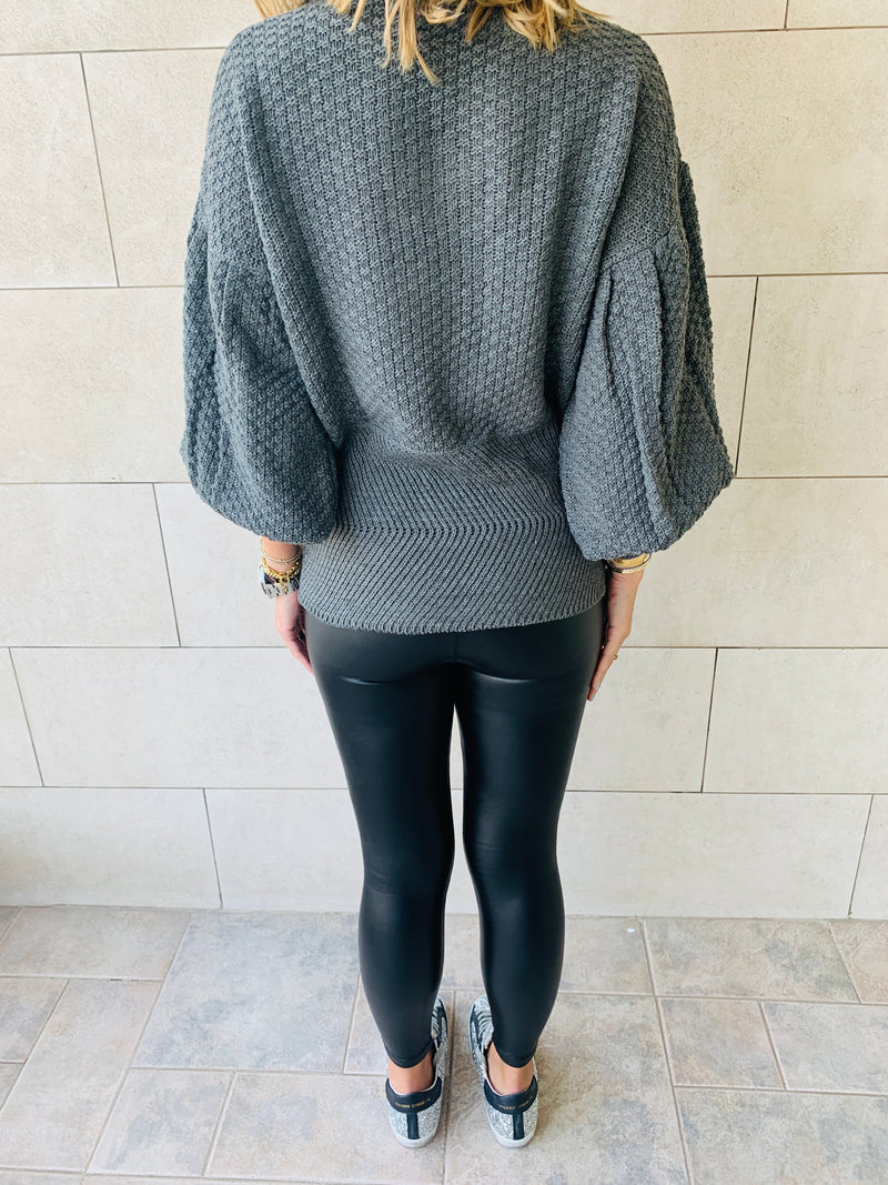 Charcoal Sparrow Pullover