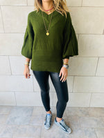 Olive Sparrow Pullover