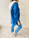 Blue Midi Shacket