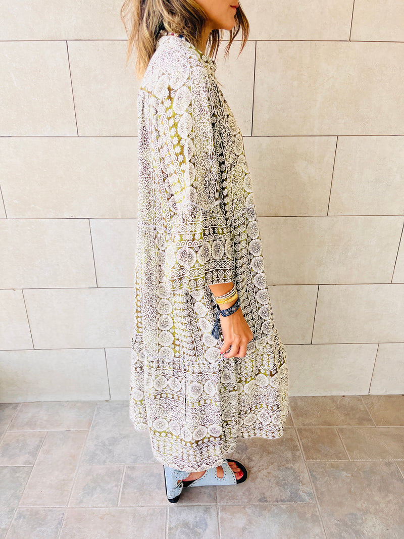 Olive Savannah City Brunch Dress
