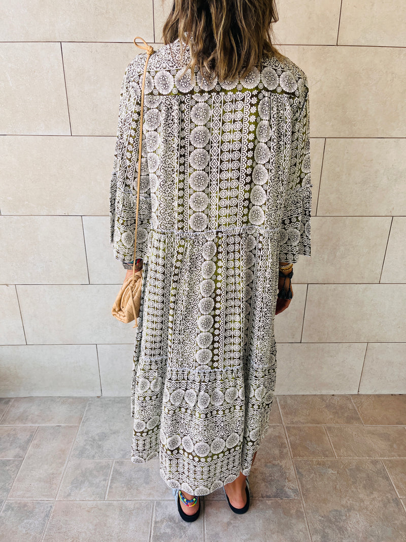 Olive Savannah City Brunch Dress