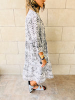 Black Savannah City Brunch Dress