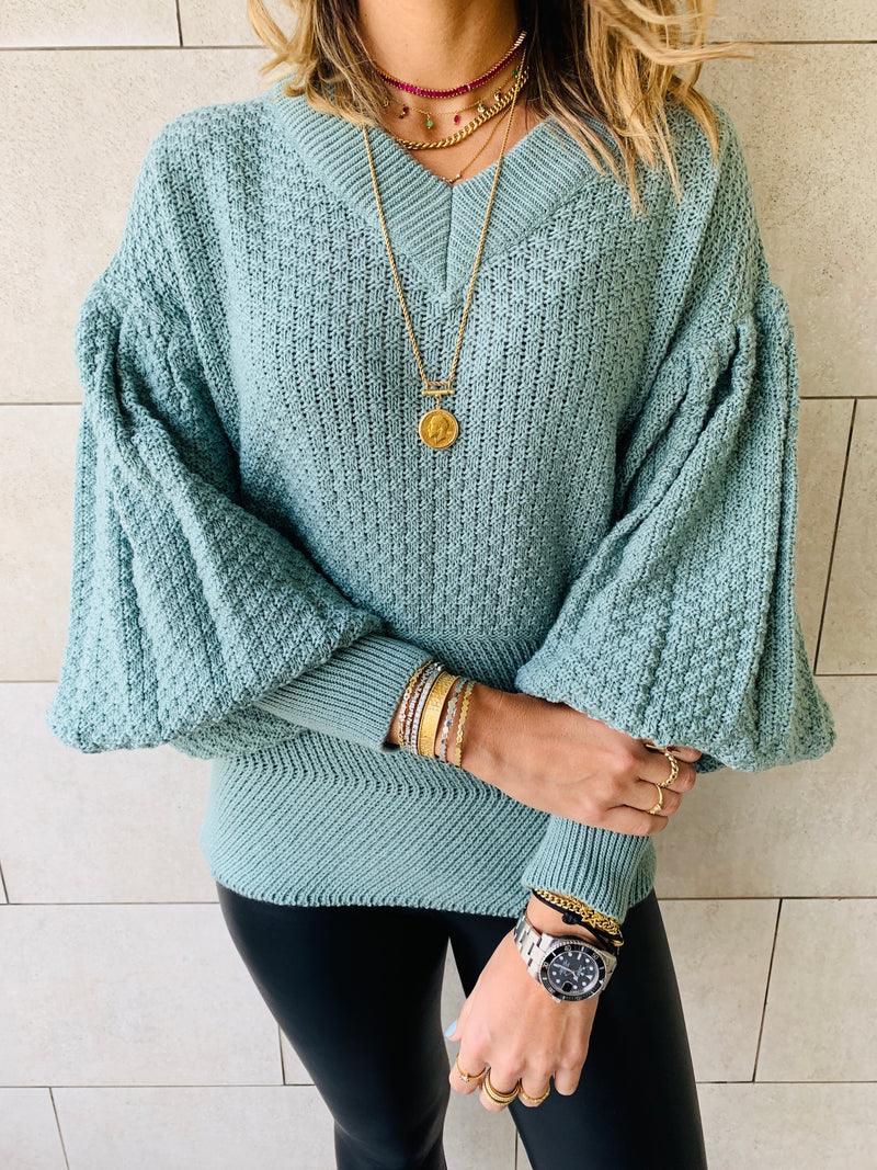 Mint Sparrow Pullover