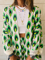 Green Retro Kimono