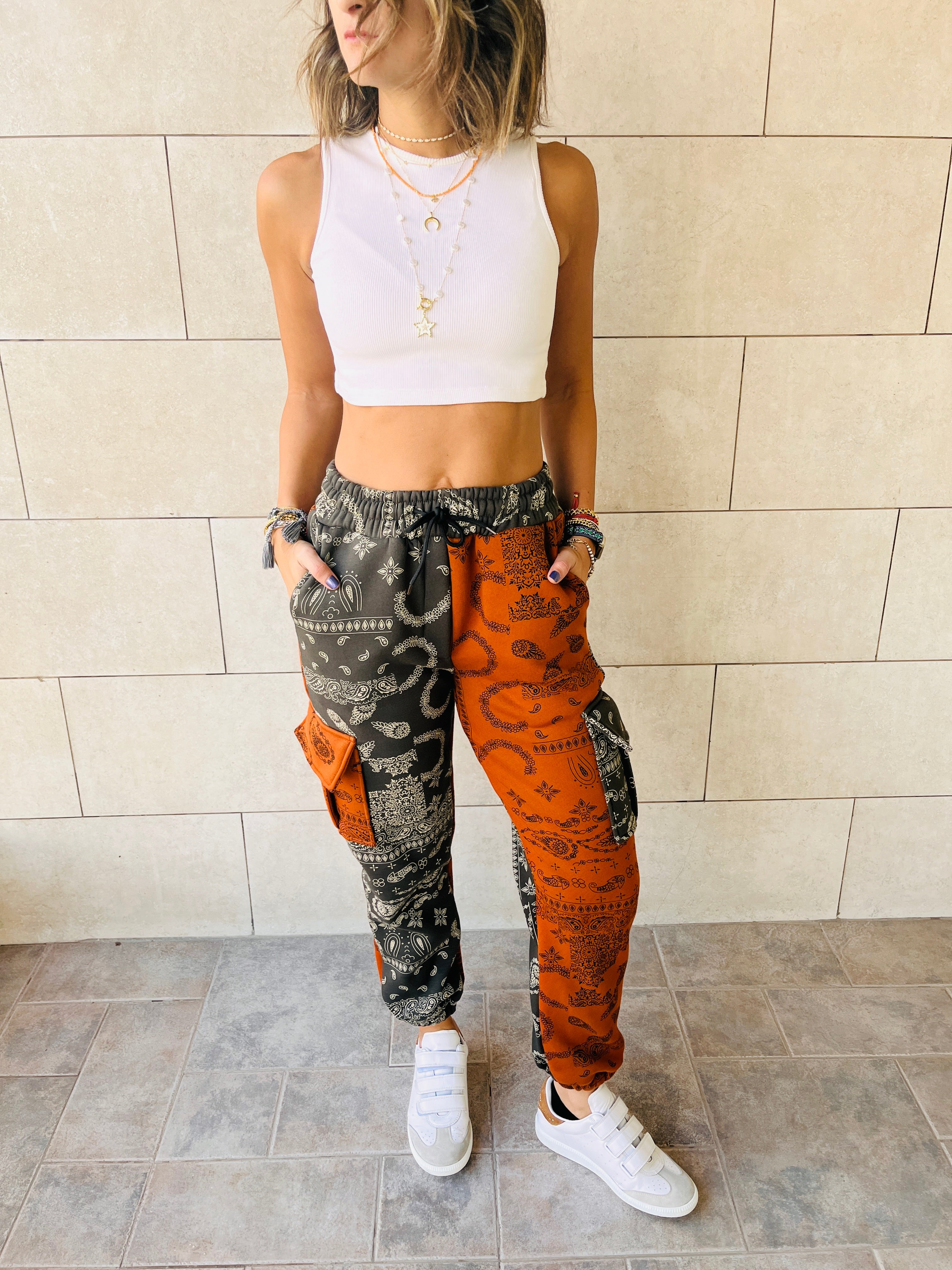 Hit The Road Bandana Cargo Fleece Line