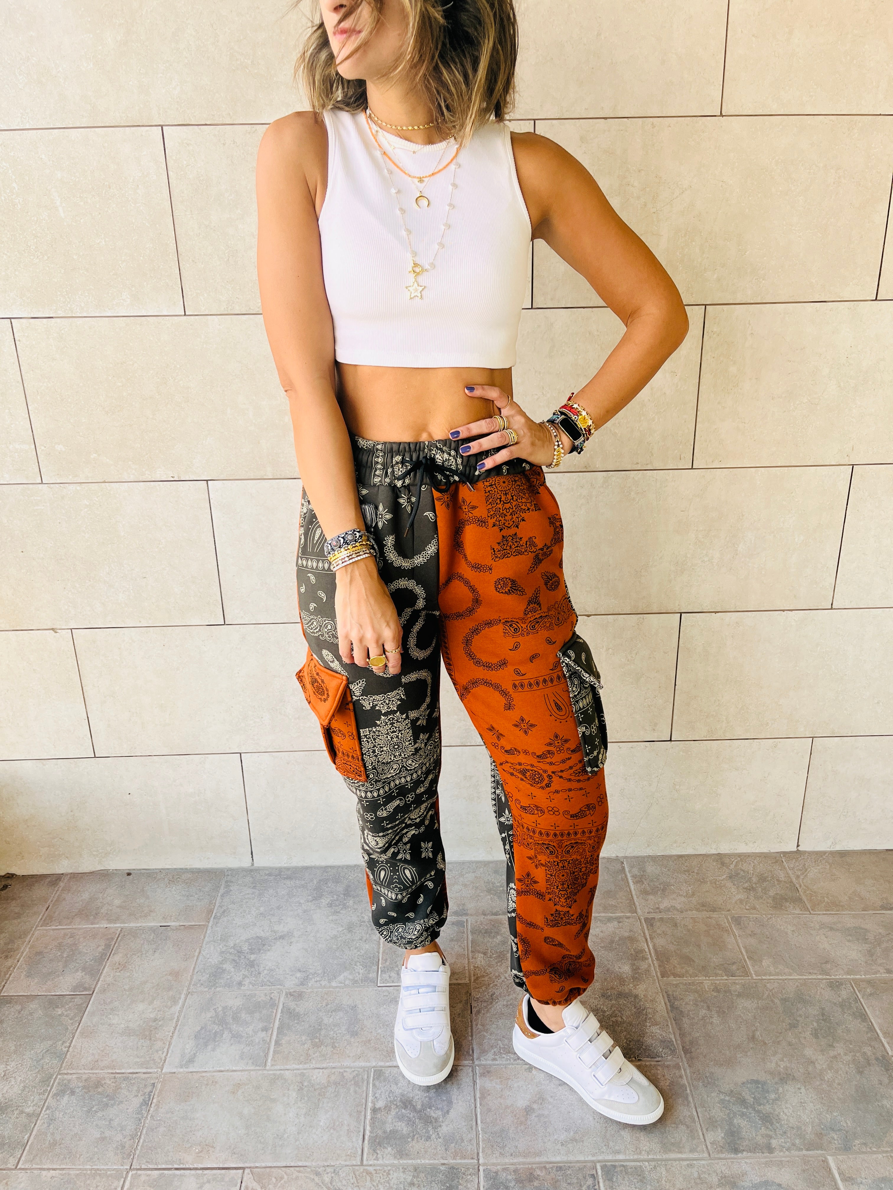 Hit The Road Bandana Cargo Fleece Line