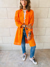 Orange Anglaise Long Shirt