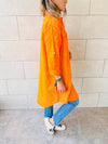 Orange Anglaise Long Shirt