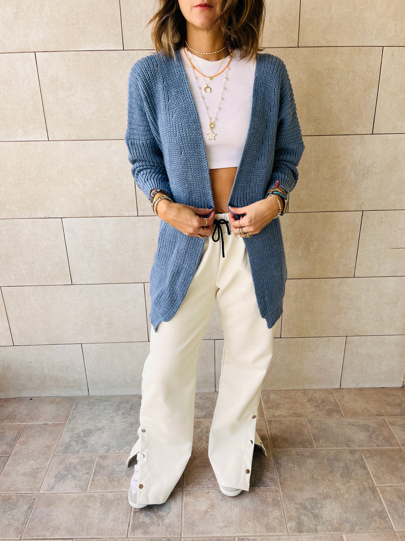 Light Blue Basic Cardigan