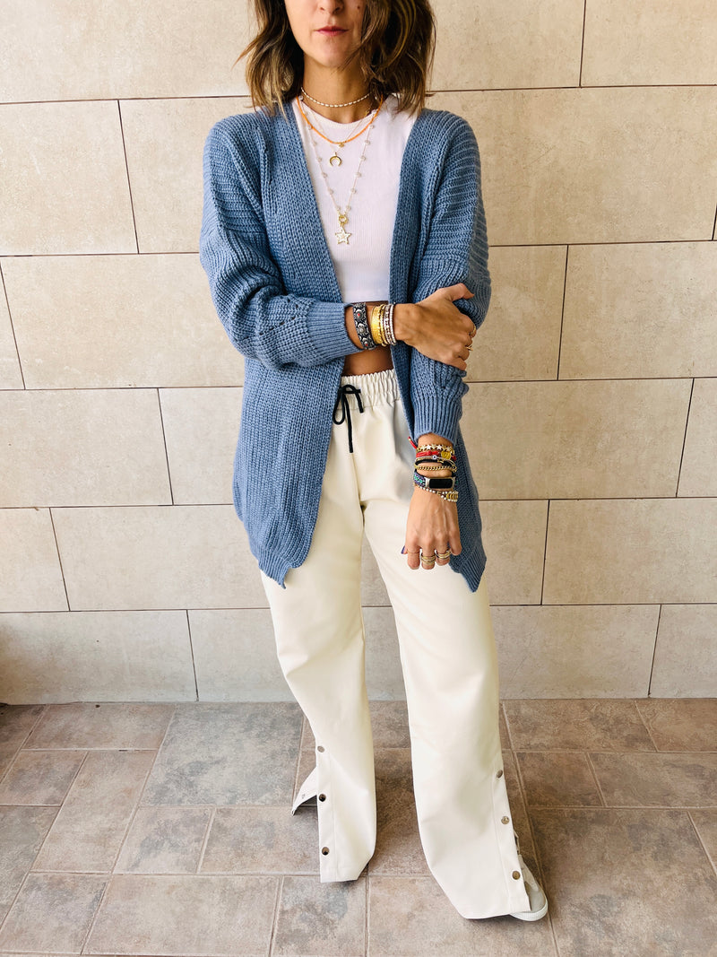 Light Blue Basic Cardigan