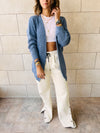Light Blue Basic Cardigan