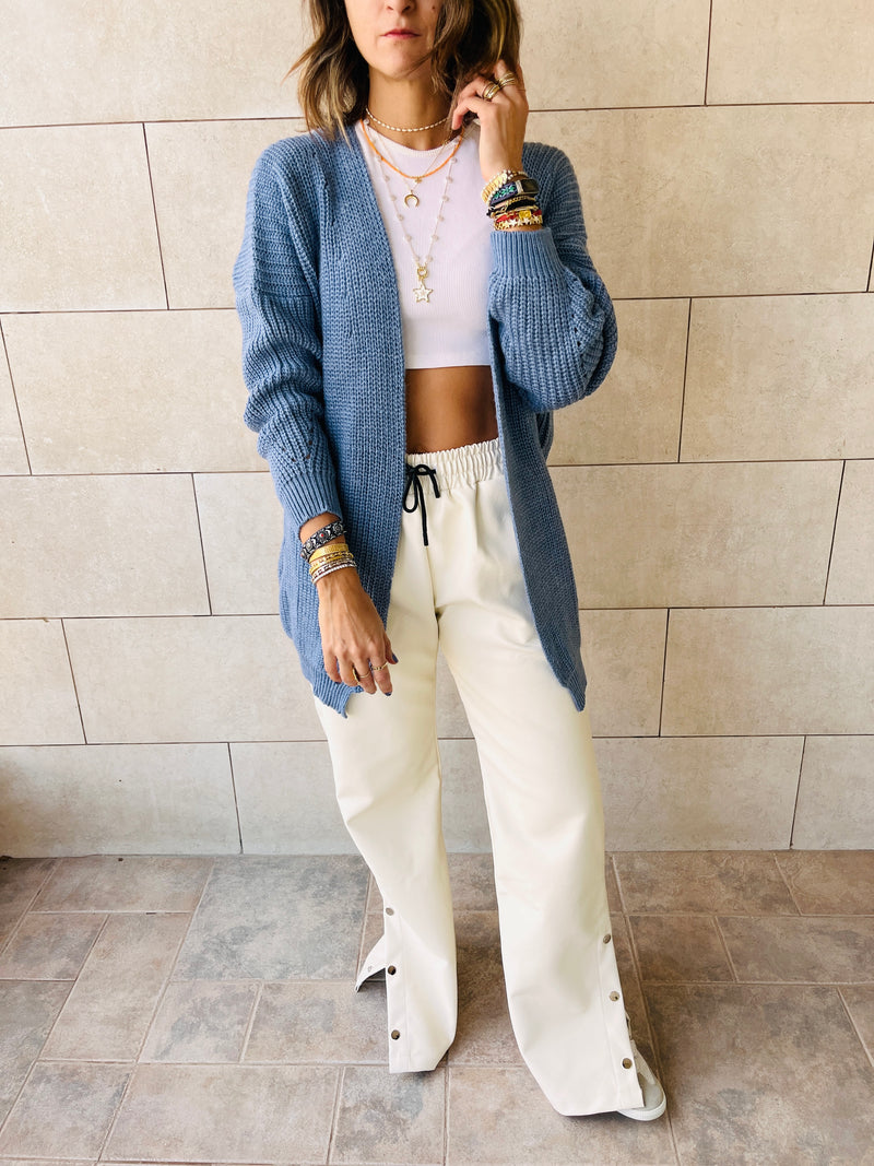 Light Blue Basic Cardigan