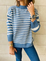 Blue Striped Pullover