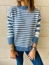 Blue Striped Pullover