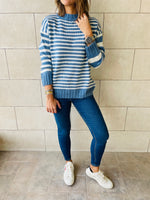 Blue Striped Pullover