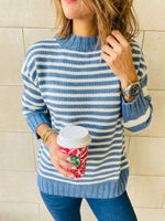 Blue Striped Pullover
