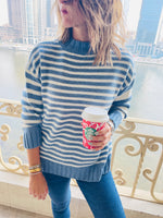 Blue Striped Pullover