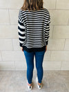 Black Striped Pullover