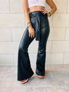 The Belted Leather Flare