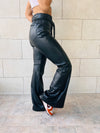 The Belted Leather Flare