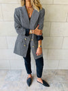 The Luxe Houndstooth Blazer