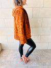 Orange Hit The Road Bandana Fleeceline Zip Up