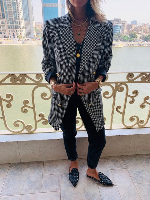 The Luxe Houndstooth Blazer