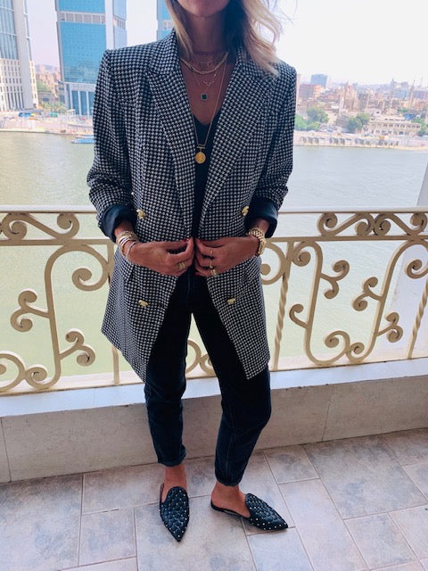 The Luxe Houndstooth Blazer