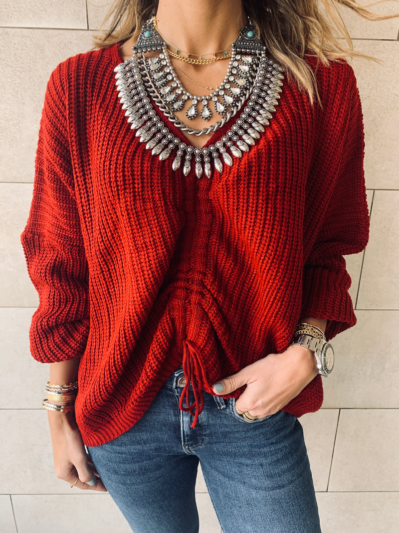 Burgundy Skye Pullover