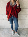 Burgundy Skye Pullover