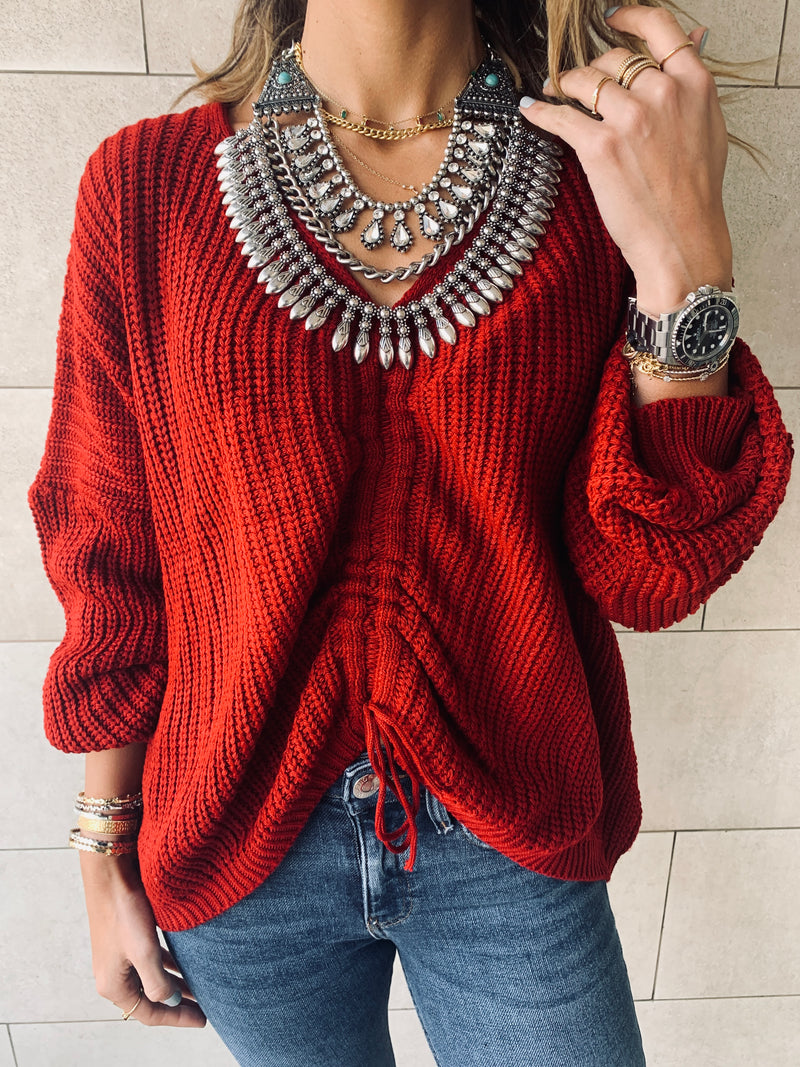Burgundy Skye Pullover