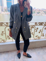The Luxe Houndstooth Blazer
