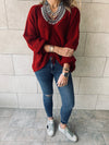 Burgundy Skye Pullover