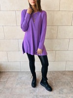 Lilac Flowy Knit