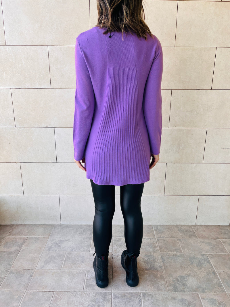 Lilac Flowy Knit