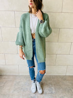 Mint Fluffing Cardigan
