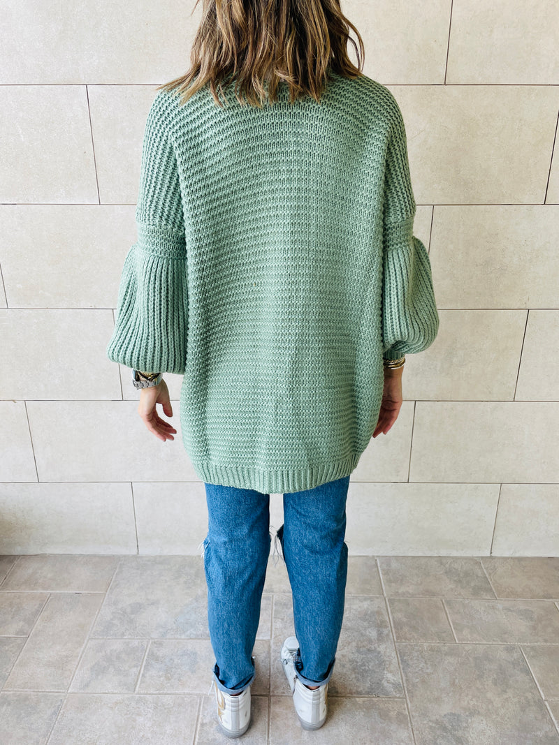 Mint Fluffing Cardigan
