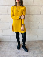 Mustard Flowy Knit