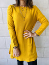 Mustard Flowy Knit