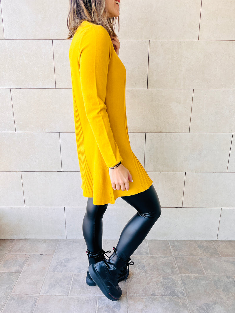 Mustard Flowy Knit