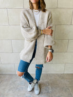 Beige Fluffing Cardigan